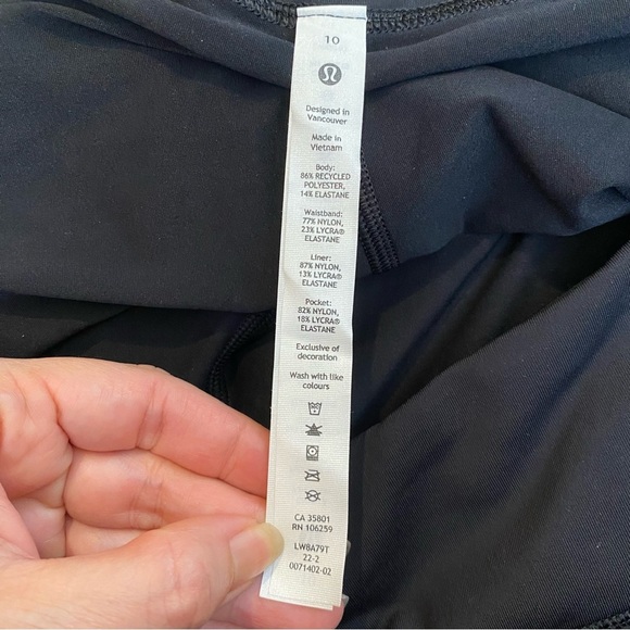 LULULEMON Women Black Tennis Athletic Skort Size 10 - Picture 6 of 7